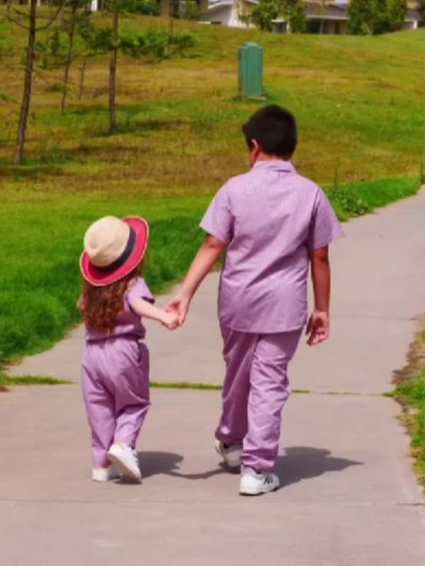 Red Vichy Set Claus Kids