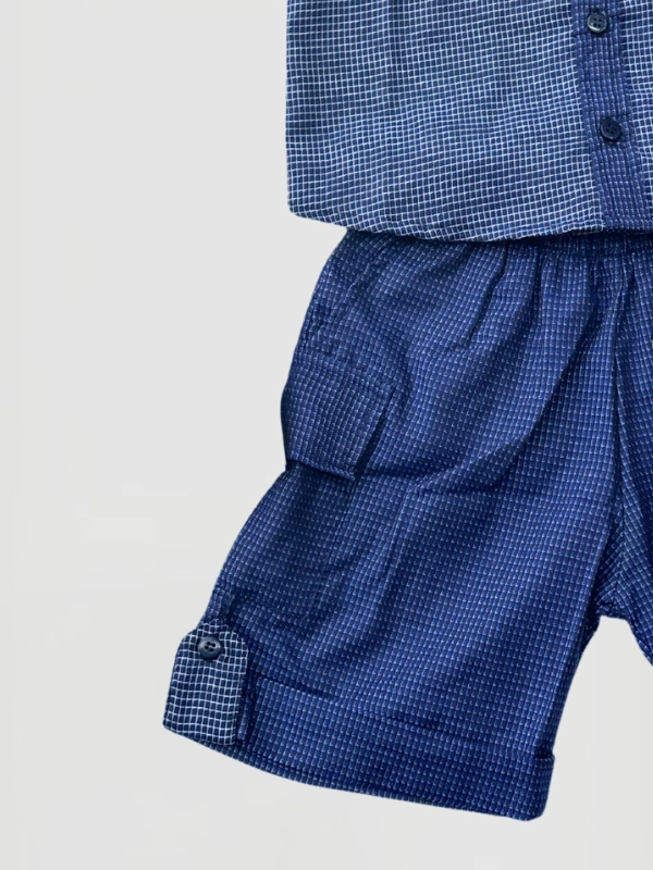 Blouse Blue Set Claus Kids