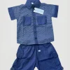 Blouse Blue Set Claus Kids