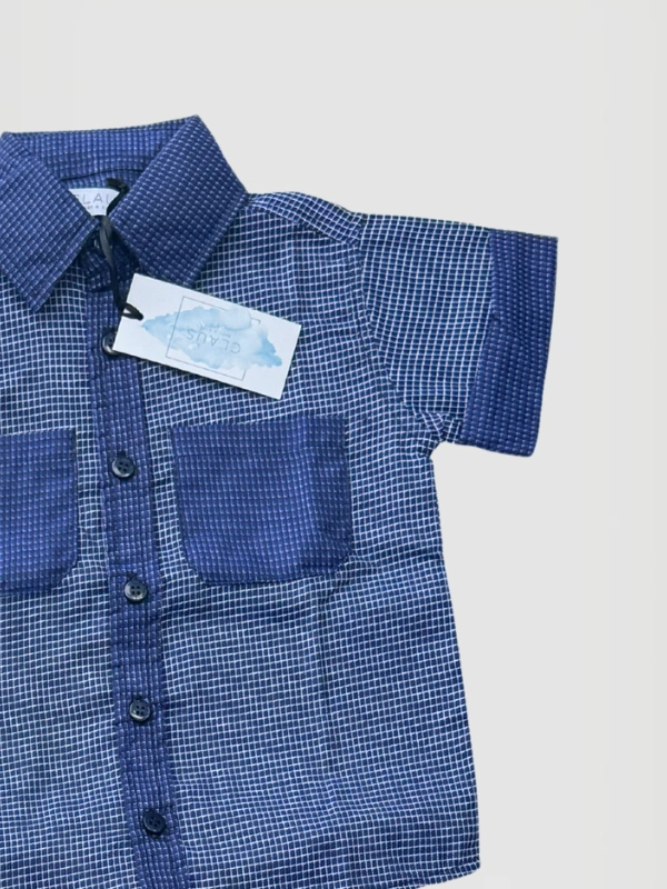 Blouse Blue Set Claus Kids