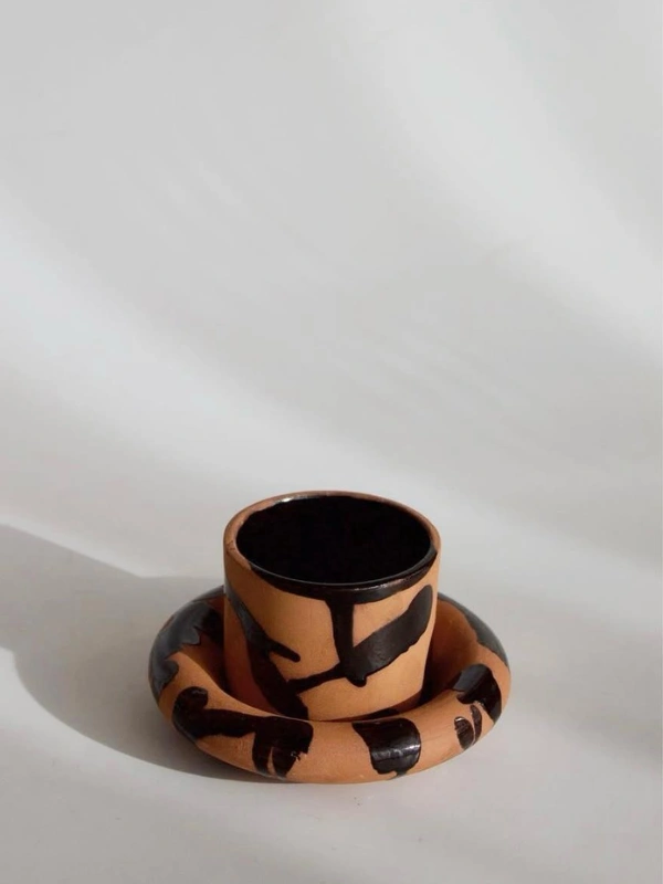 Tasse Donut Set Noir Iris Art Studio