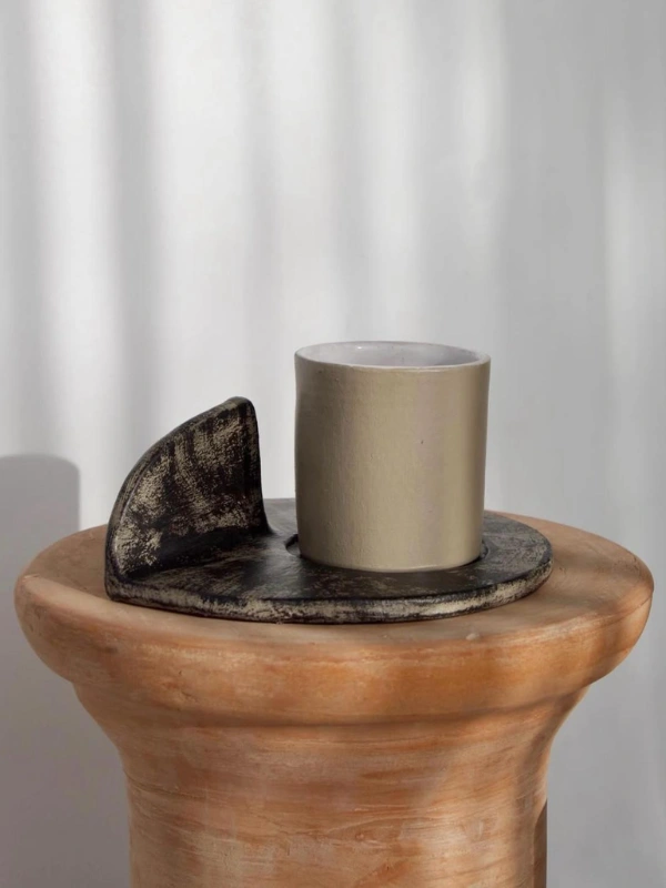 Tasse Ovni Set Beige Iris Art Studio