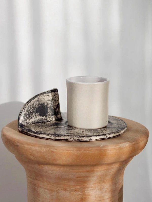 Tasse Ovni Set Blanc Iris Art Studio