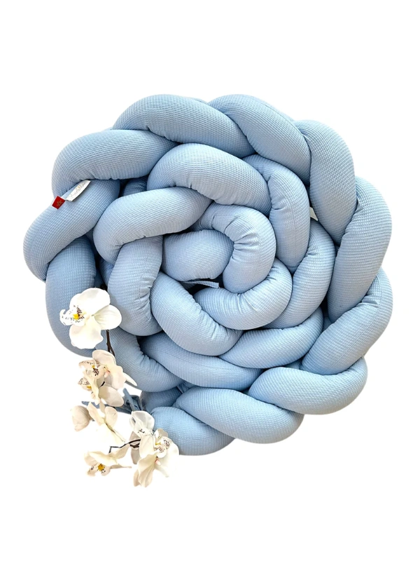 Tour de Lit Tressé Bleu Bambidou