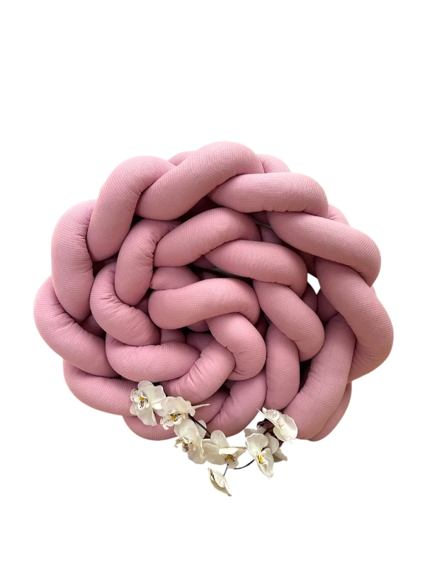 Tour de lit tressé Rose Bambidou