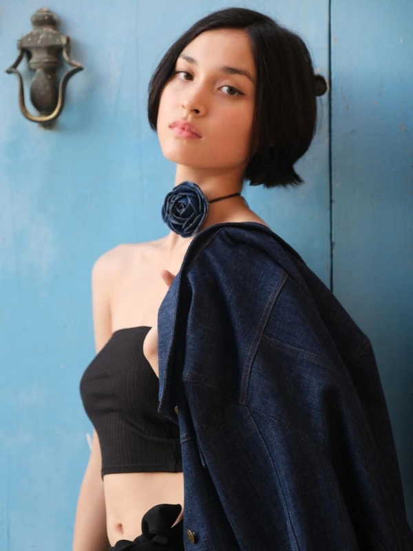 Veste Mila Denim Courte Sao Eleven