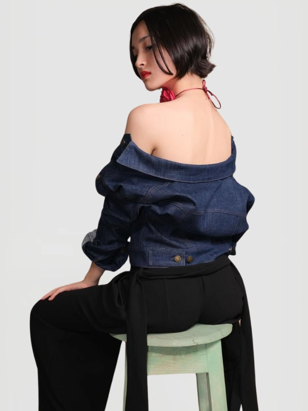 Veste Mila Denim Courte Sao Eleven