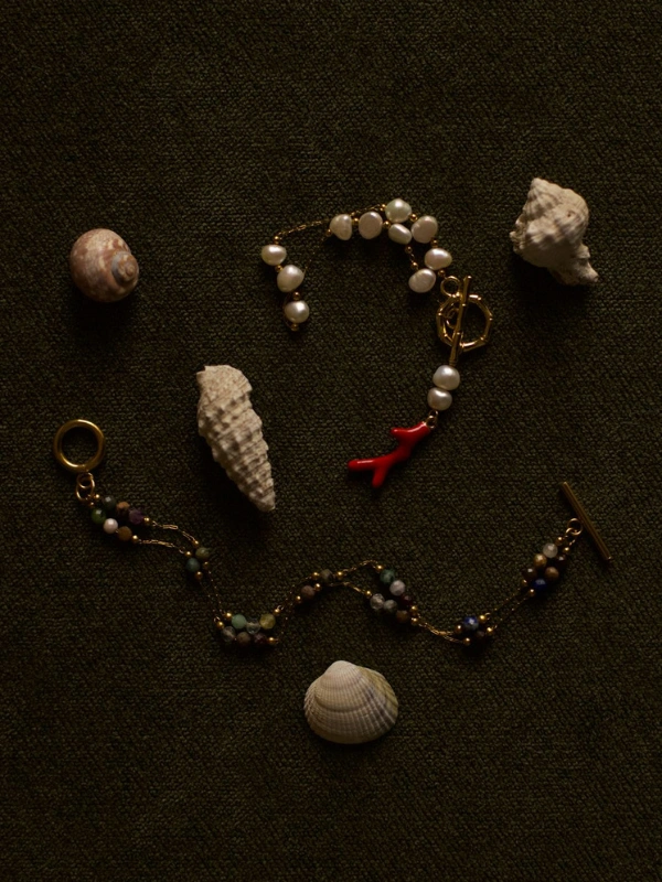 Bracelet en Pierres Naturelles Magenta Jewellery