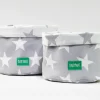 Duo de Paniers Gris Étoiles Blanches Babymat