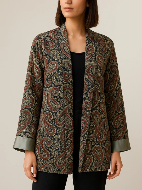 Haori en Coton Magenta Atelier