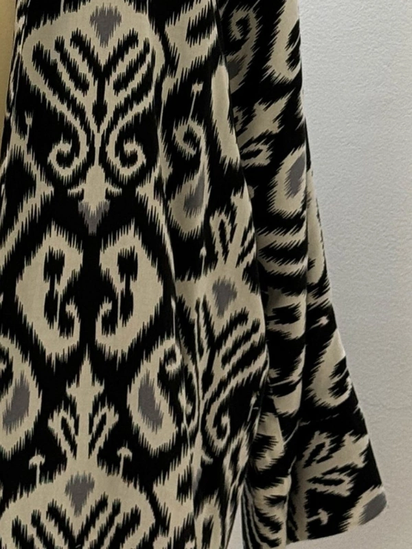 Haori en Coton Noir Magenta Atelier