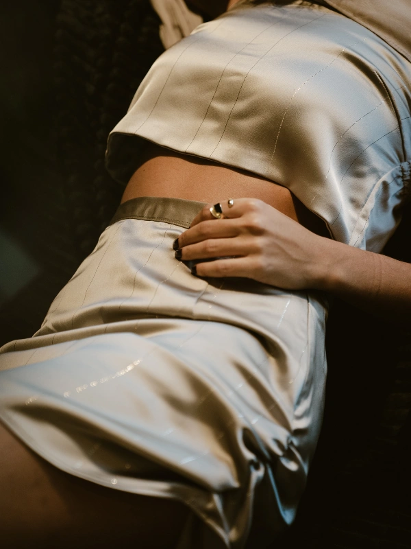 Jupe Amani Gris Silver Auzée