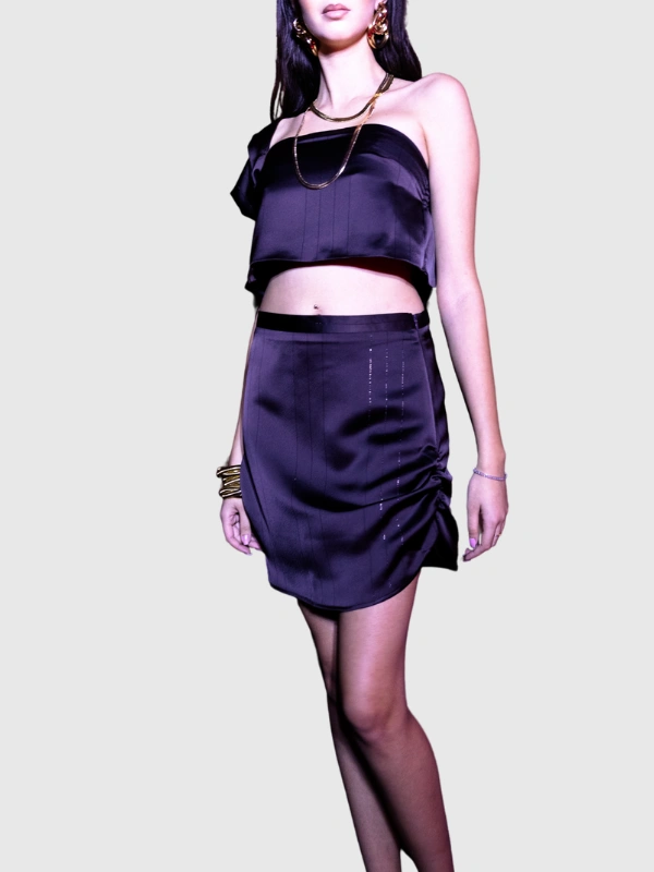 Jupe Amani Marron Auzée