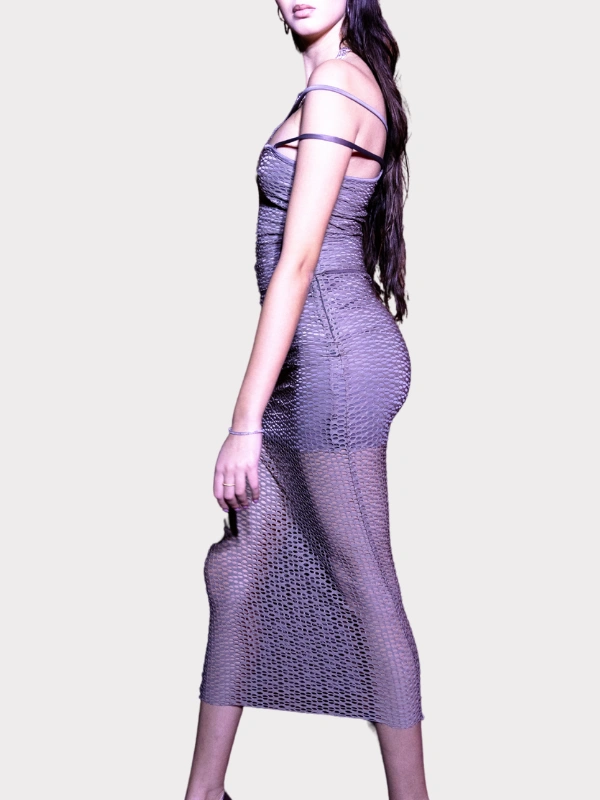 Jupe Isis Violet Auzée