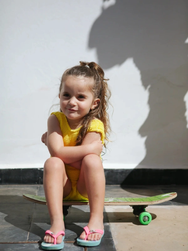 Maillot de Bain Tamy pour Enfant Jaune Lemon Swim