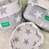 Paniers Gris Étoiles Blanches Babymat