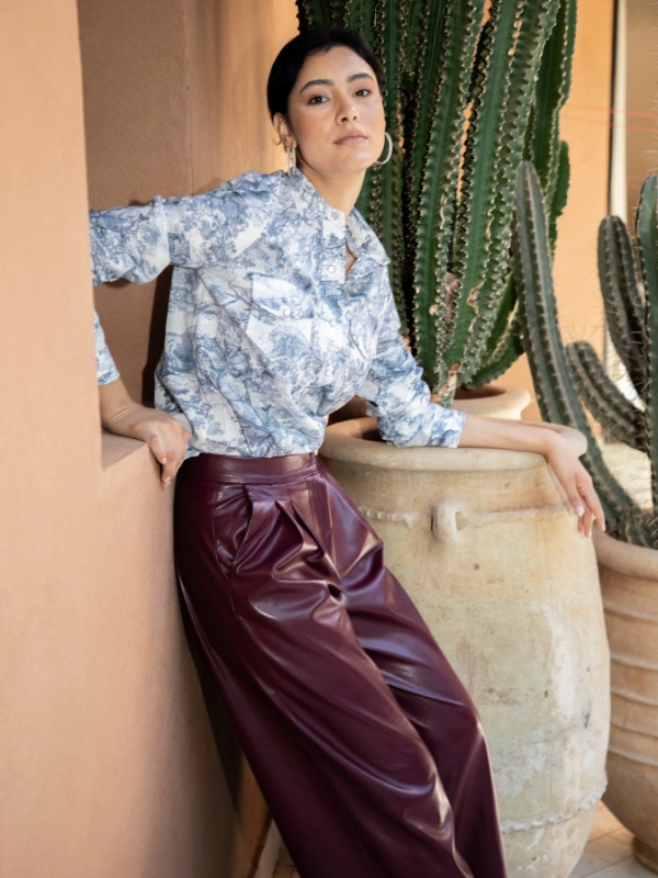 Pantalon Burgundy Gemini19 by Ghiz