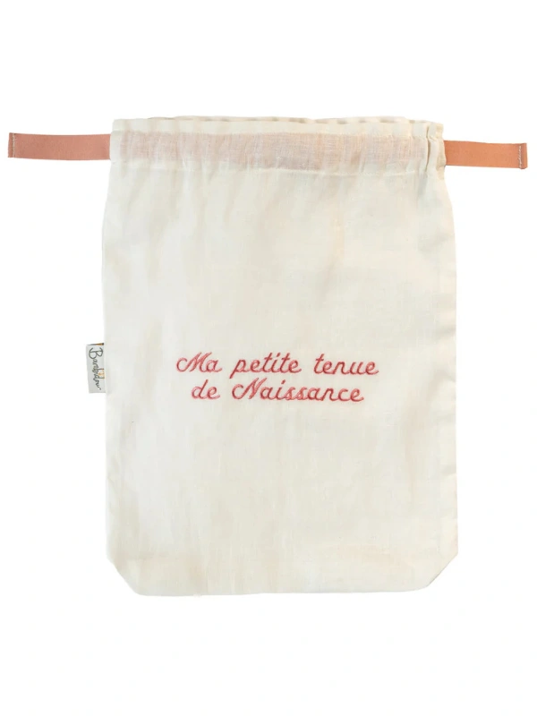 Pochon / Tkimcha Ma petite tenue de naissance Rose Bambidou