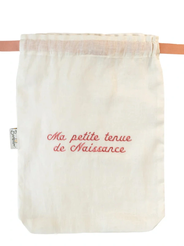 Pochon / Tkimcha Ma petite tenue de naissance Rose Bambidou