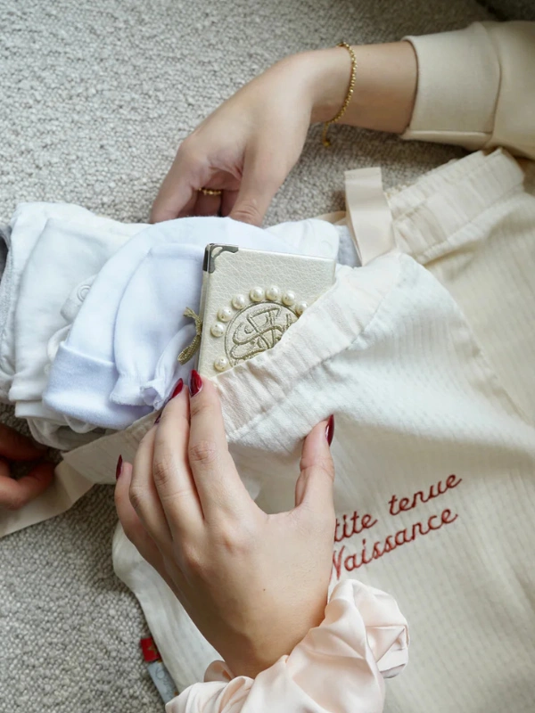 Pochon / Tkimcha « Ma petite tenue de naissance » Terracotta Bambidou