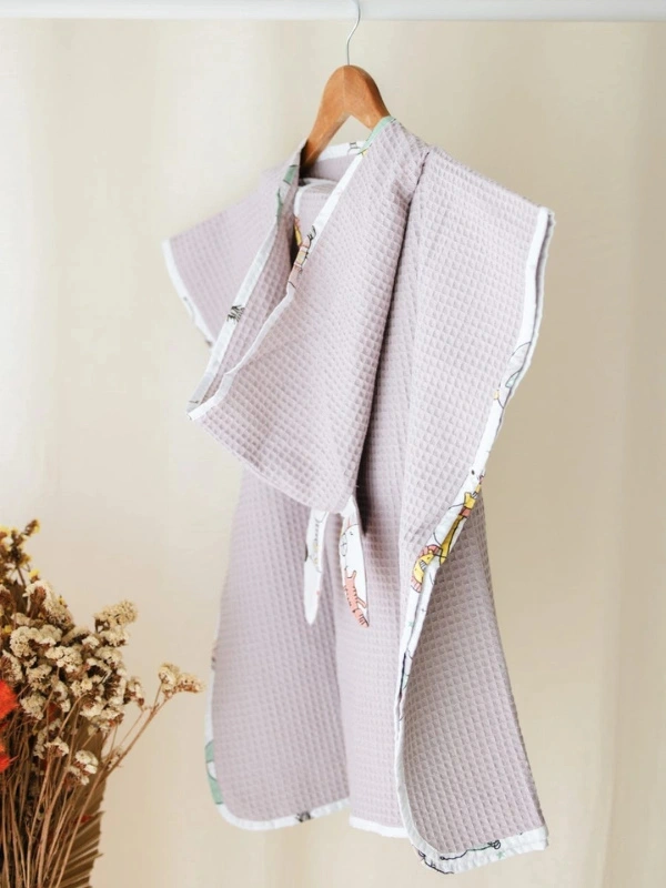 Poncho de Bain Mauve Clair Babybulle