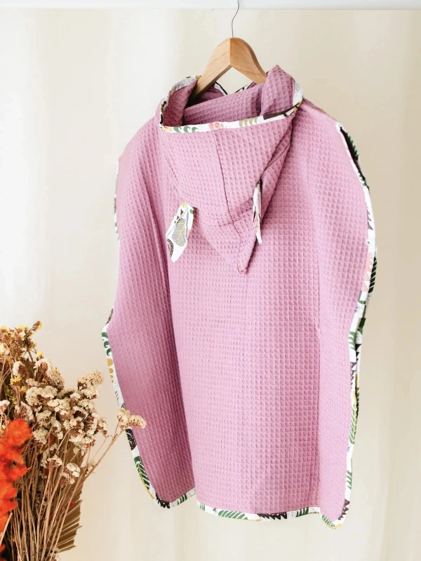Poncho de Bain Rose Babybulle