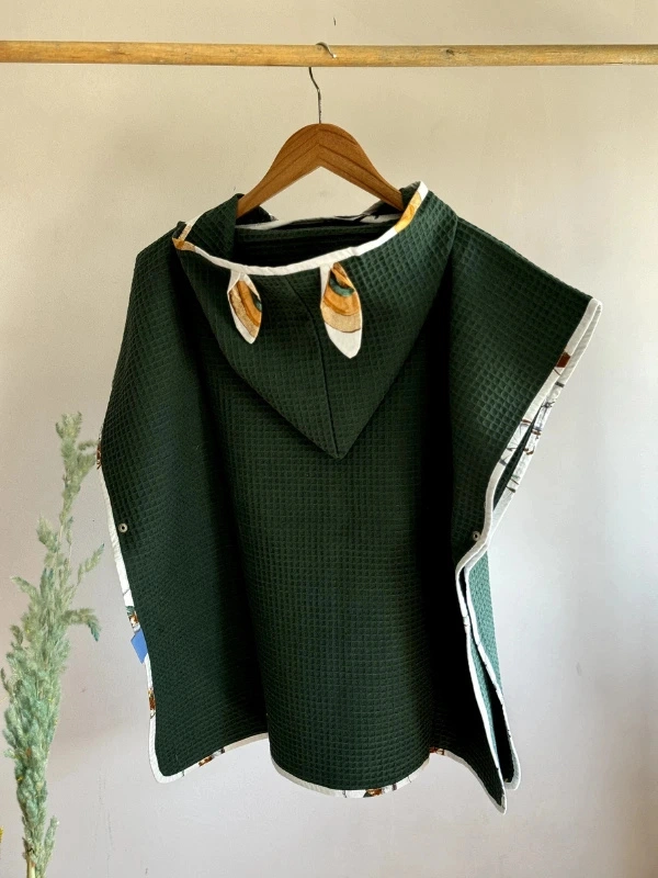 Poncho de Bain Vert Bouteille Babybulle