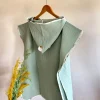 Poncho de Bain Vert Menthe Babybulle
