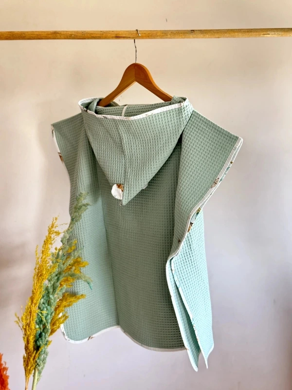 Poncho de Bain Vert Menthe Babybulle