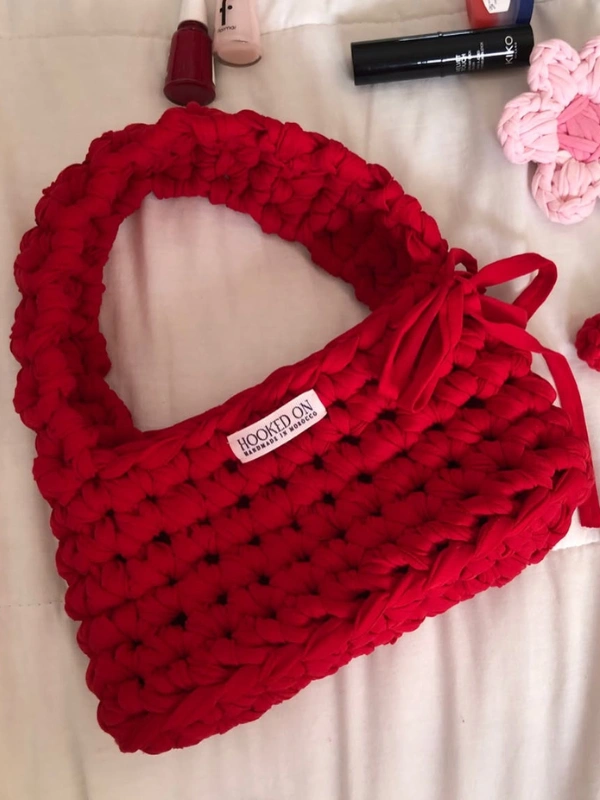 Sac en Crochet Rouge Hookedon