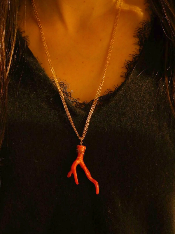 Sautoir Corail Double Chaine