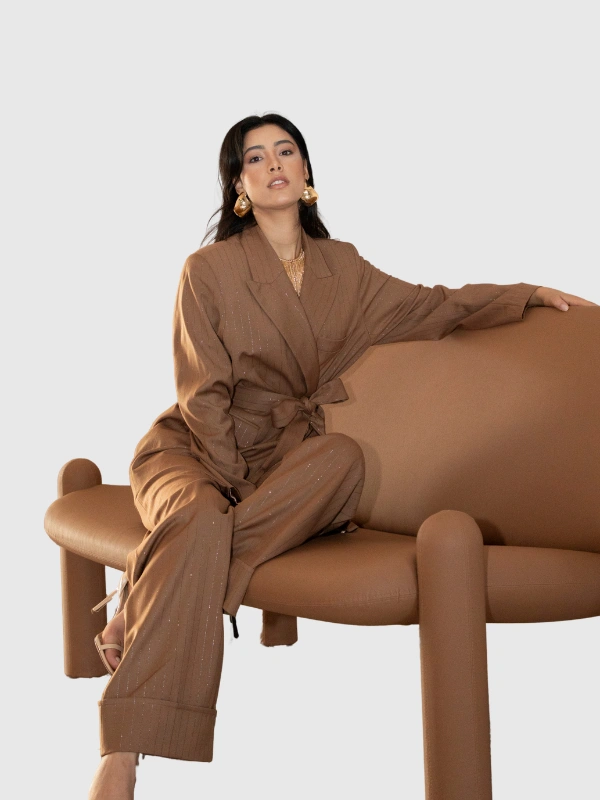 Tailleur Brown Script Gamini19 by Ghiz