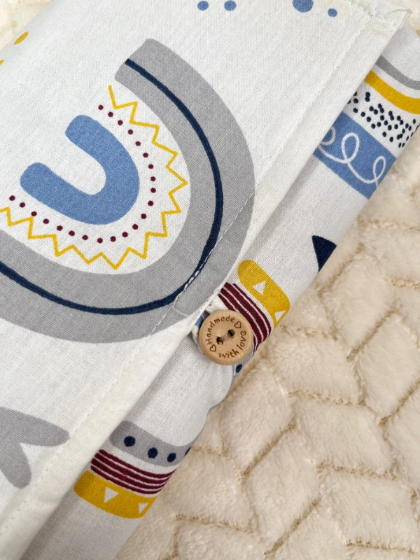 Tapis à Langer Happiness Bleu Babymat