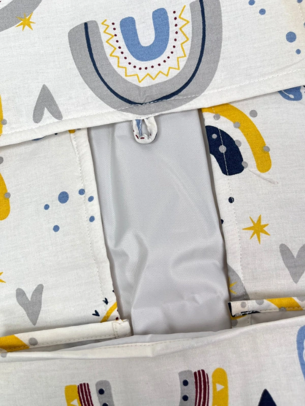 Tapis à Langer Happiness Bleu Babymat