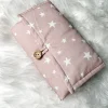 Tapis à Langer Petit Coton Etoile Rose Babymat