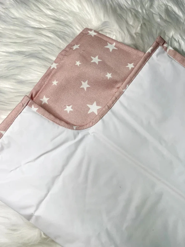 Tapis à Langer Petit Coton Etoile Rose Babymat