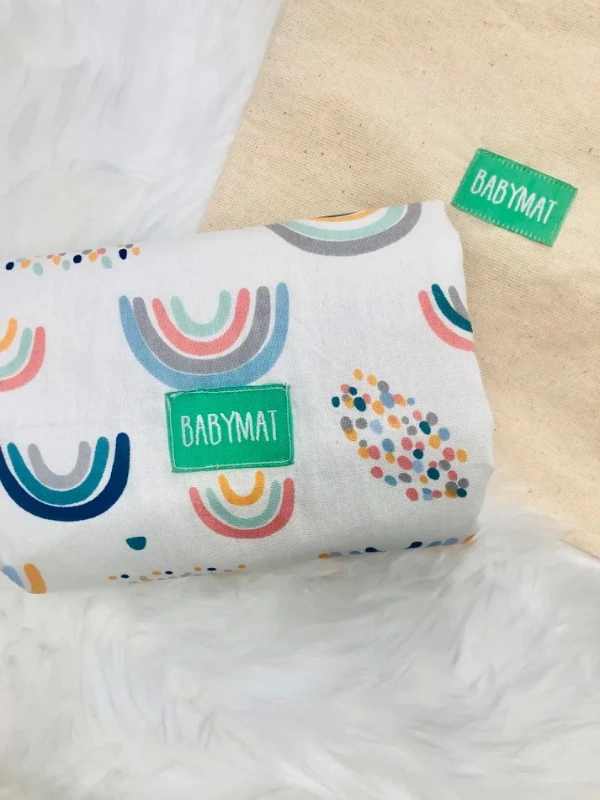 Tapis à Langer Rainbow Bleu Babymat