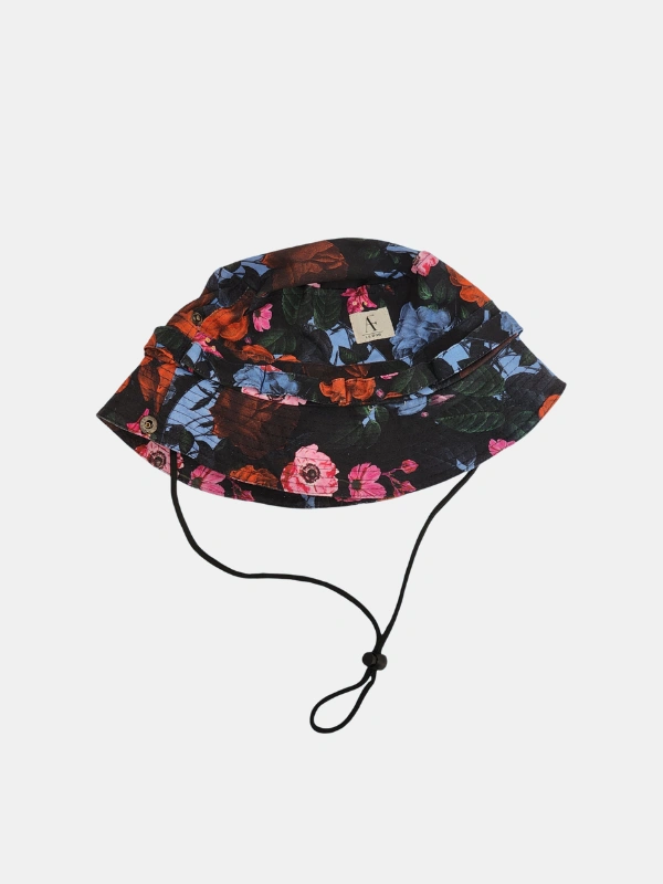 Bob Coton Noir Fleurs Amore&Finezza