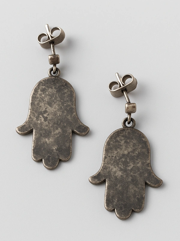 Boucles d'Oreilles Khmissa Rk Créations