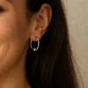 Boucles d'Oreilles en Argent avec Bille Rk Création