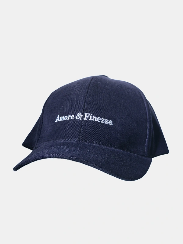 Casquette Coton Bleu Marine Amore&Finezza