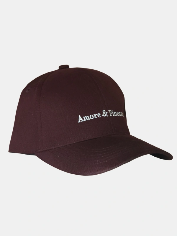 Casquette Coton Bordeaux Amore & Finezza