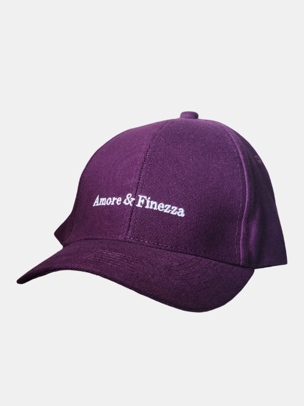 Casquette Coton Mauve Amore&Finezza