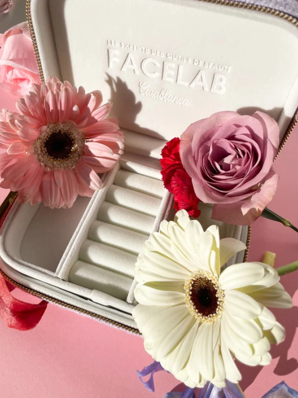 Coffret Gua Sha Coeur Quartz Rose Facelab