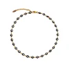 Collier Œil Noir en Acier Inoxydable Kiff