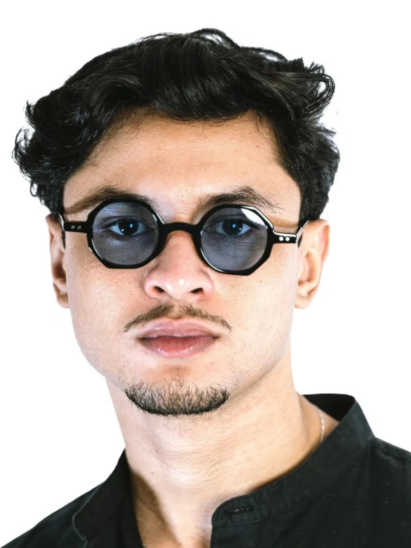 Lunettes de Soleil Halos Bleu Noir Rayz