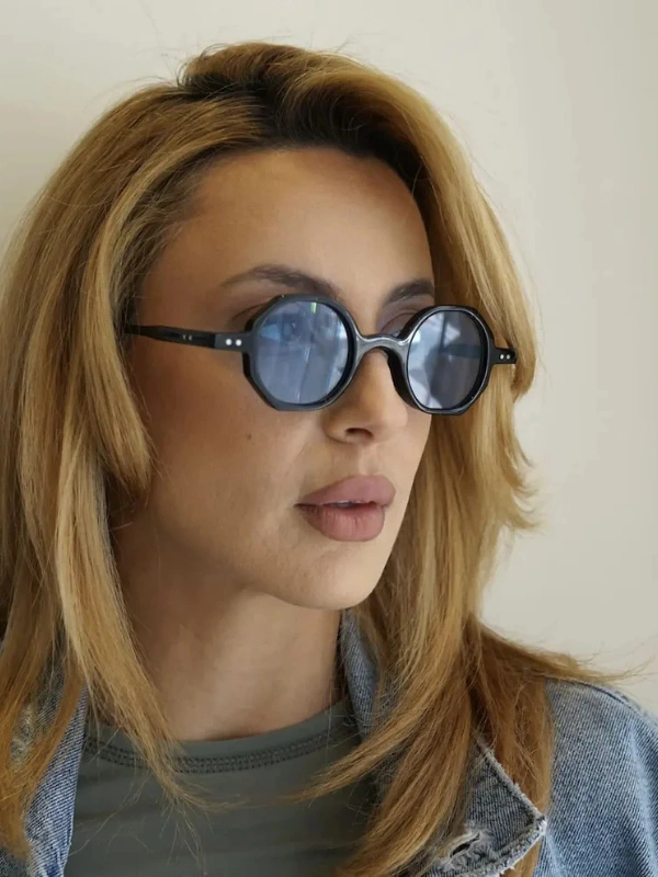 Lunettes de Soleil Halos Bleu Noir Rayz