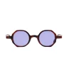 Lunettes de Soleil Halos Mauve Léopard Rayz