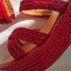 Wedge Sandales Red Milsouls