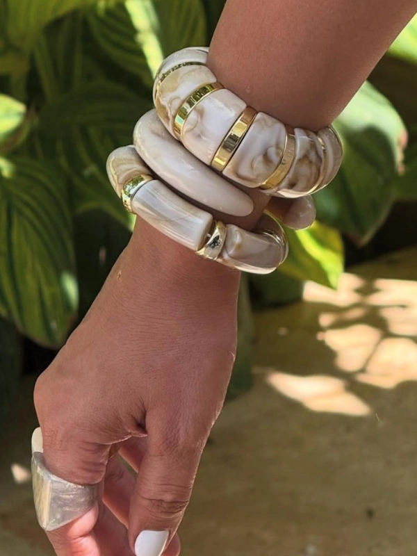 Bracelet Thin Lune Ivoiry Kiff